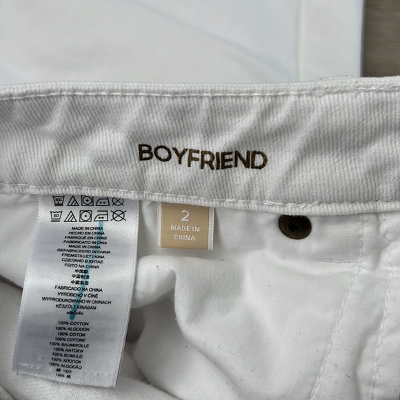 Michael Kors White Boyfriend Jeans Size 2 - Picture 8 of 8